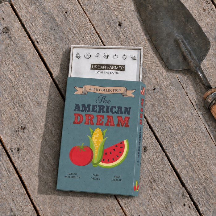 American Dream Seed Kit open package with seed packets
