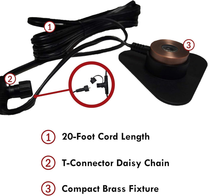 Anjon Ignite 12V Bronze LED Puck Lights