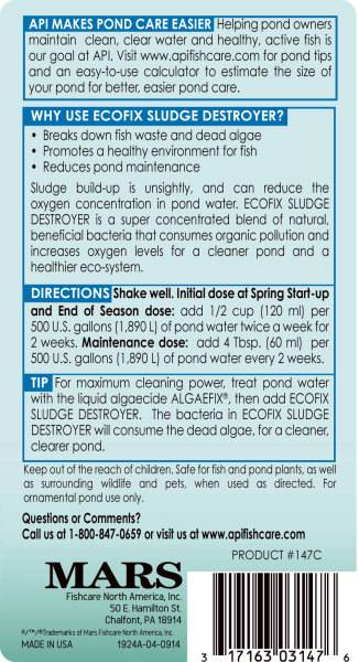 API Pond Ecofix Sludge Destroyer - 1 Gallon