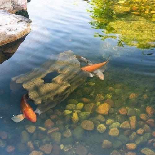 Aquascape Faux Log Fish Cave - Play It Koi