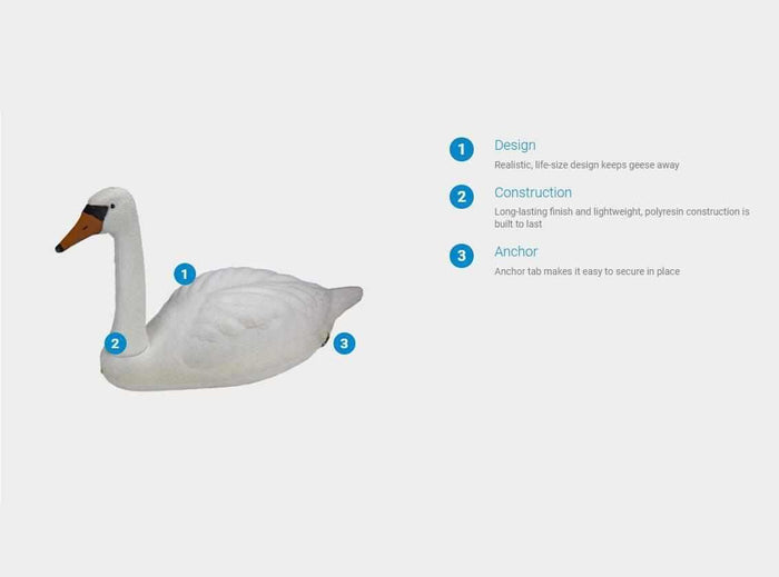 Aquascape Floating Swan Decoy - Play It Koi