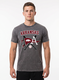 Arkansas | Omaha Dreams Acid-Wash Tee — Men's