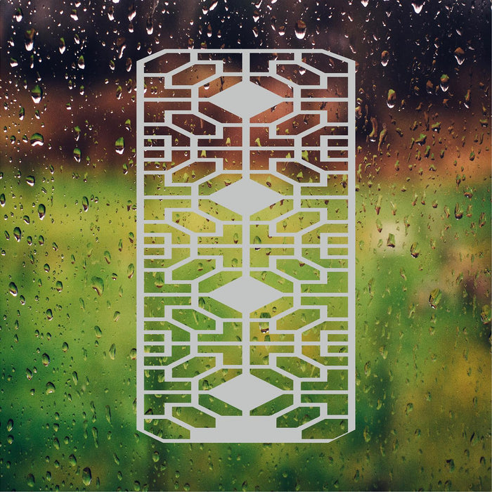 Art Deco Geometric Etched Vinyl Decal for Shower Doors - 20" x 36" GP02