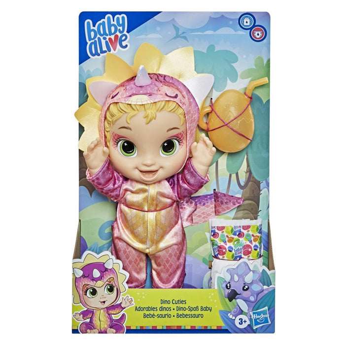 BABY ALIVE Dino Cuties Doll -Triceratops