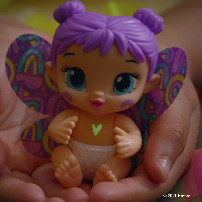 Baby Alive Glo Pixies Minis Doll, Plum Rainbow