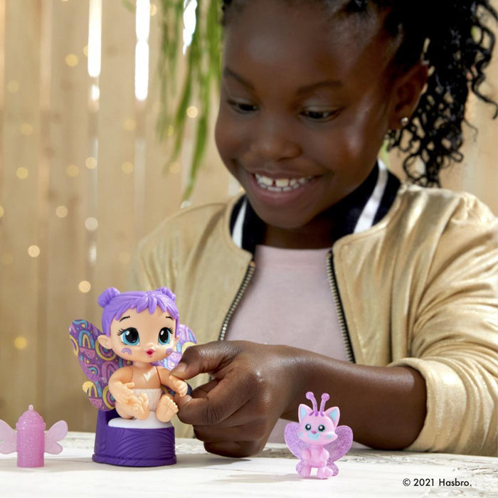 Baby Alive Glo Pixies Minis Doll, Plum Rainbow