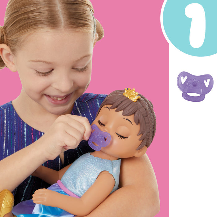 BABY ALIVE Princess Ellie Grows Up!, 18-Inch Growing Talking Baby Doll with Brown Hair