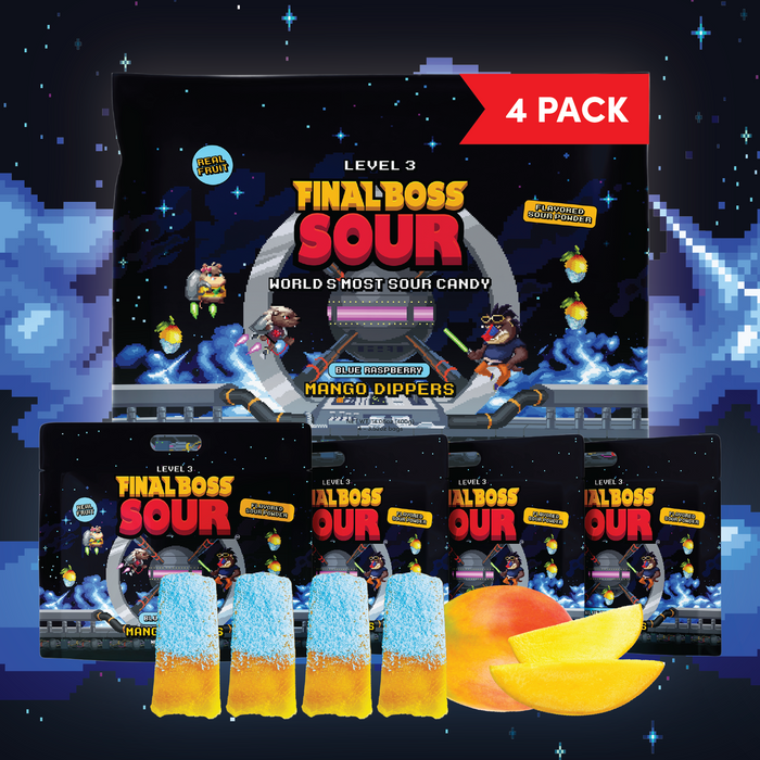Blue Raspberry Mango Dippers (4-Pack) - 3 Month Gift Subscription