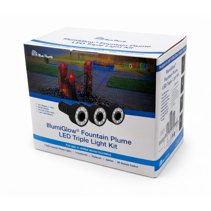 Blue Thumb IllumiGlow Color Changing Fountain Plume Lighting Kit