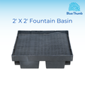 Blue Thumb Square Fountain Basins with Screen and Grate