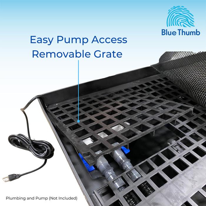 Blue Thumb Square Fountain Basins with Screen and Grate