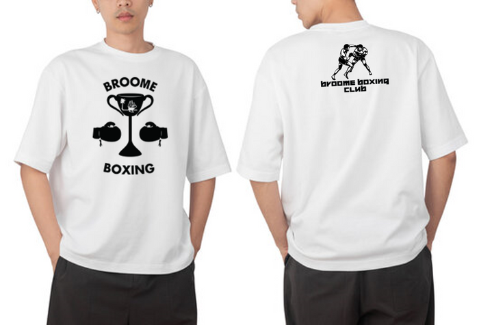 BROOME BOXING CLUB RETRO TEESHIRT 2024  - KIDS WHITE