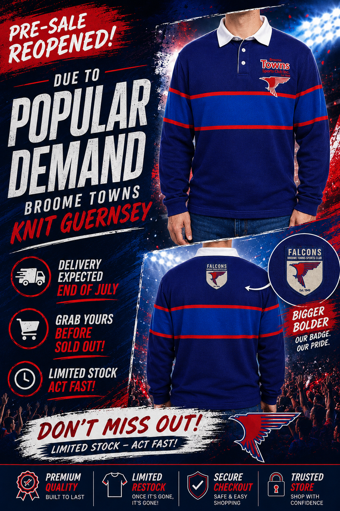 BROOME TOWNS - KNIT GUERNSEY - PRE RELEASE