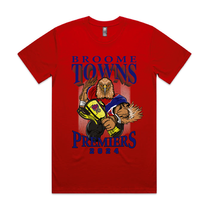 BROOME TOWNS - PREMIERSHIP TEE - LIMITED EDITION RED