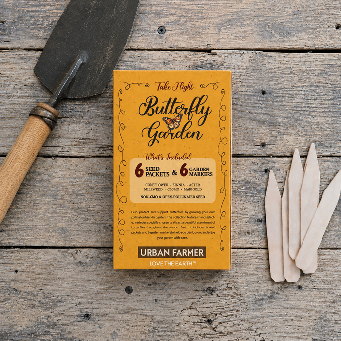 Back of Butterfly Garden Seed Kit package