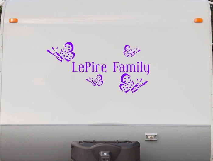 Butterfly RV Camper Vinyl Decal Sticker - Whimsical Nature Design for Travel Enthusiasts Sticker Chef