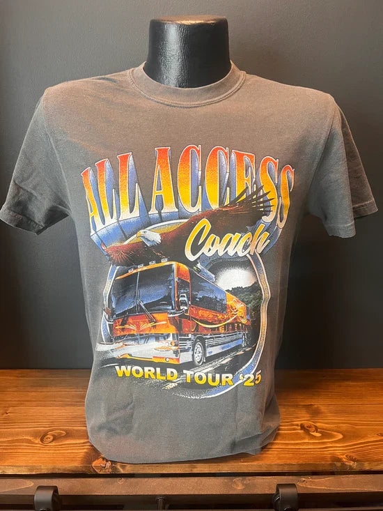 Charcoal Tee with Eagle
