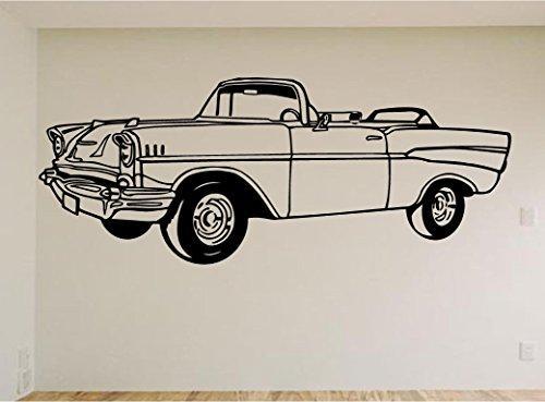 Chevy Bel Air Convertible Wall Decal - Classic Car Auto Stickers Man Cave Boys Room Décor