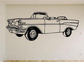Chevy Bel Air Convertible Wall Decal - Classic Car Auto Stickers Man Cave Boys Room Décor