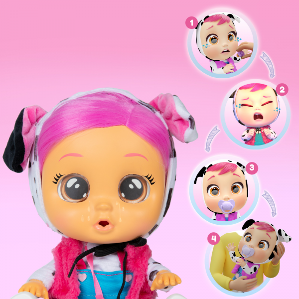 Cry Babies Dressy Dotty Baby Doll