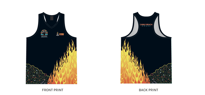 DJUGUN FLAMES - TRAINING SINGLET  **PRE RELEASE UNTIL 31st MARCH 2026**