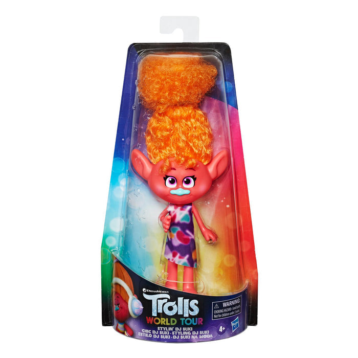 DreamWorks Trolls Stylin' DJ Suki Fashion Doll with Removable Dress & Hair Accessory
