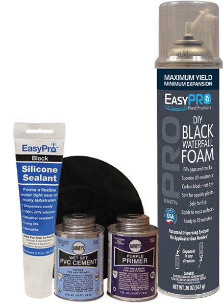 EasyPro Waterfall Installation Kits — manufacturer current packaging (EasyPro 2024 rebrand, captured 2026-04-25)