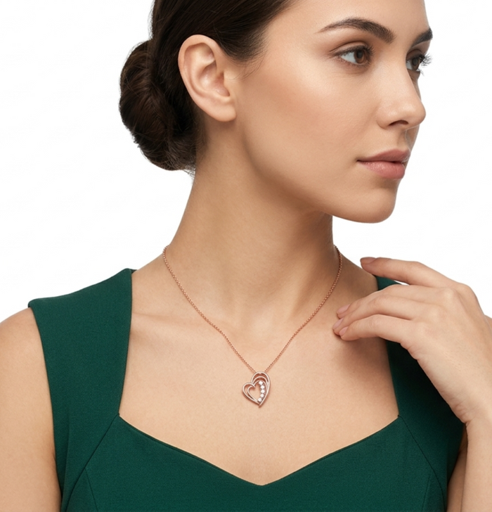 Enchanting Heart Shaped Pendant