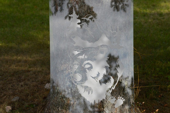 Etched Glass Pansy Vinyl Decal for Shower Door Window  Mirrors - Easy Install with Squeegee Custom Sizes Available