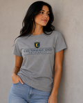 ETSU Unisex | "East Tennessee State w/ E Shield" Grey Cotton Tee