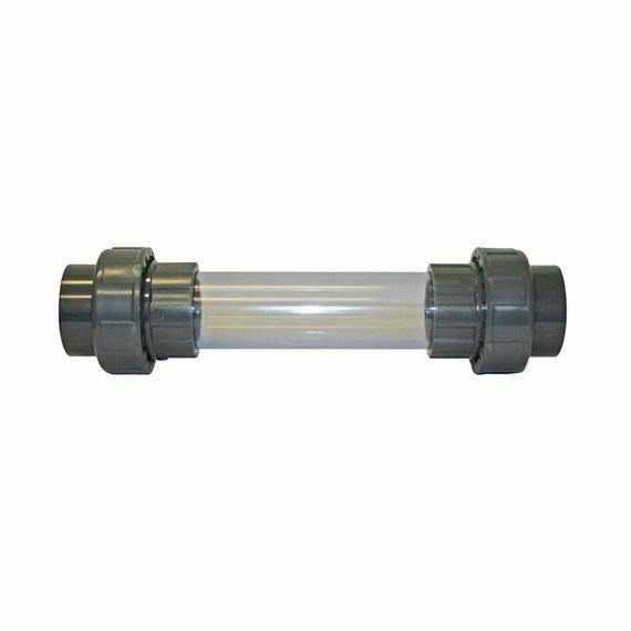 Evolution Aqua Sight Glass with Single Union Ends - Play It Koi