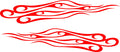 Flame Decals for Cars Trucks Boats  Golf Carts - Model SFHF34