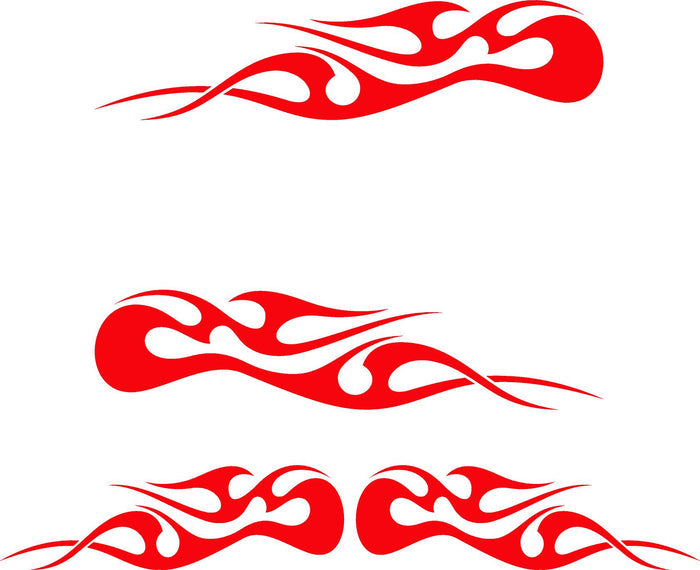 Flames Tribal Decals for Golf Carts Trucks Boats  Go Karts - Model TF003