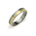 Flat Horizon Inlay Ring