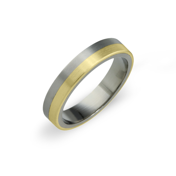 Flat Horizon Inlay Ring