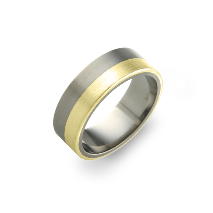 Flat Horizon Inlay Ring