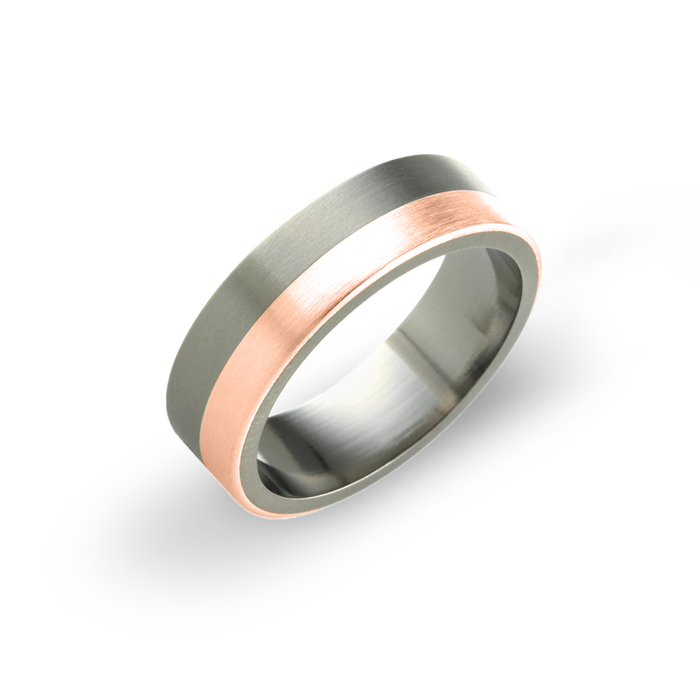 Flat Horizon Inlay Ring