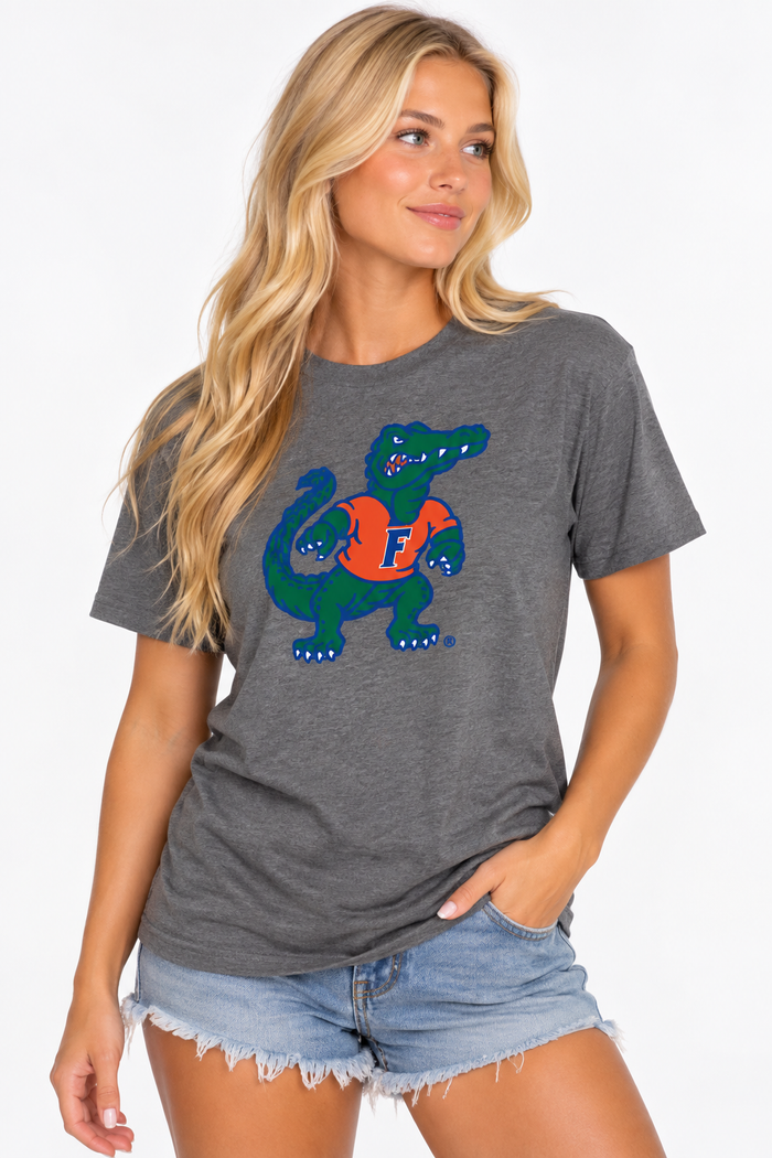 Florida Gators Unisex | "Albert" Dark Heather Grey Tee