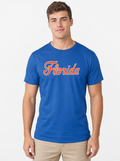 Florida Gators Unisex | "Florida Script" Blue Cotton Tee
