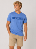Florida Gators Unisex | "UF Univ of Florida" Heather Blue Tee