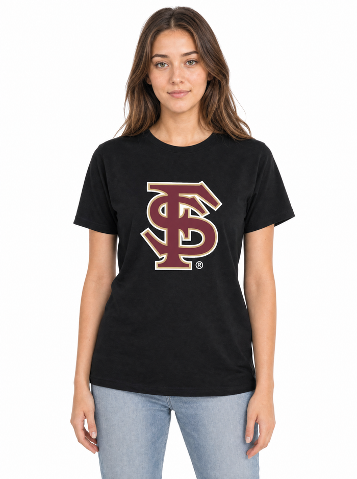 Florida State Seminoles Unisex | Black "FS Stack" Tee