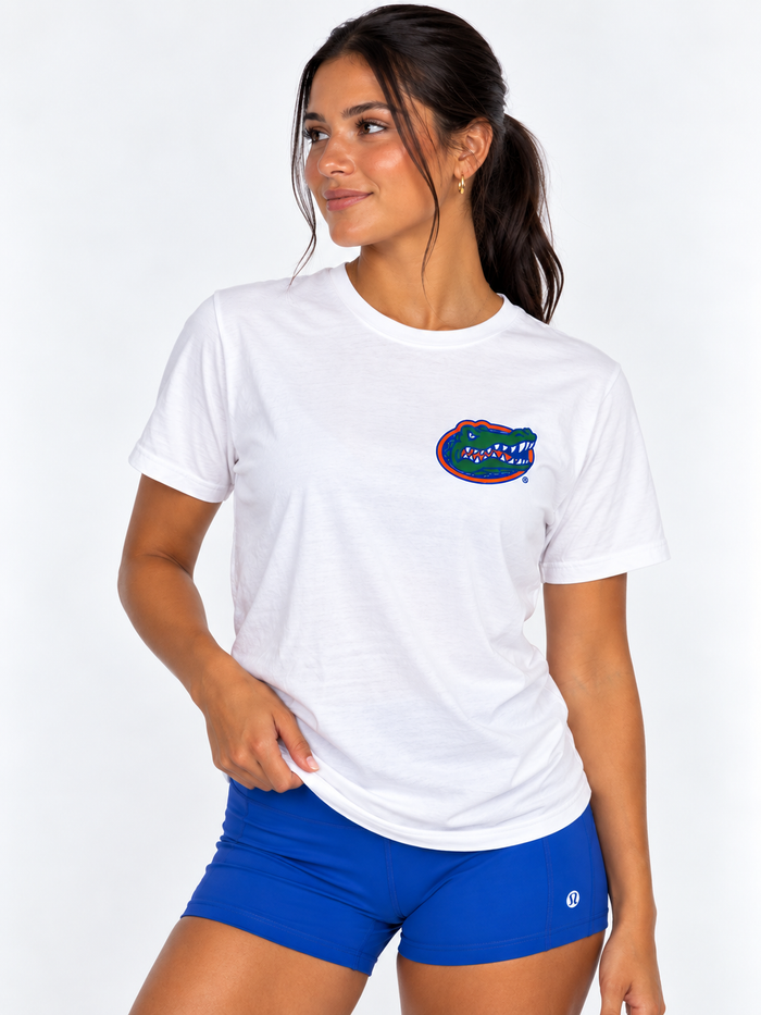 Florida Unisex Tee | "Saturday in Gainesville" White Tee
