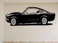 Ford Mustang Fastback Wall Decal - Classic Car Auto Stickers Man Cave Boys Room Décor