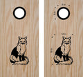 Fox Bean Bag Toss Decals - Fun Cornhole Board Stickers for Animal Lovers