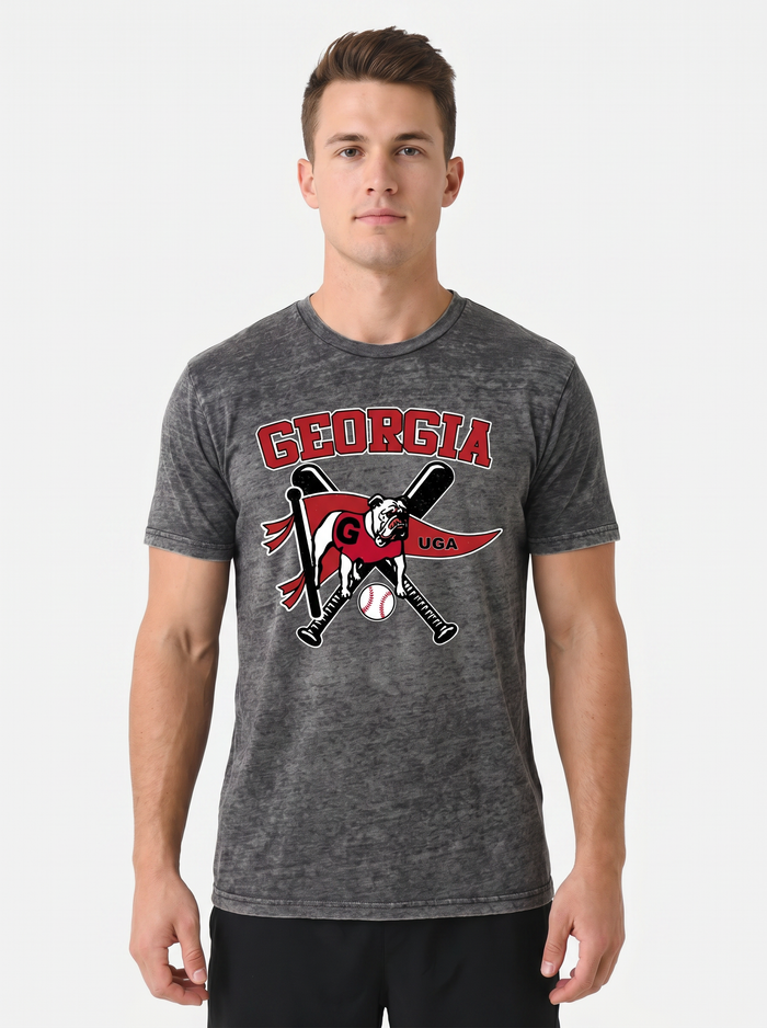 Georgia | Omaha Dreams Acid-Wash Tee — Men's