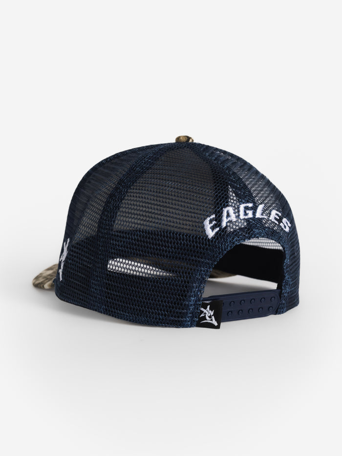 Georgia Southern Unisex | "Eagle Head" Camo w/ Navy Mesh Back Hat