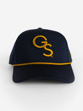 Georgia Southern Unisex | "Gold GS Roped" White Moisture Wicking Hat