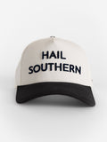 Georgia Southern Unisex | "Hail Southern" White Canvas Navy Bill Hat