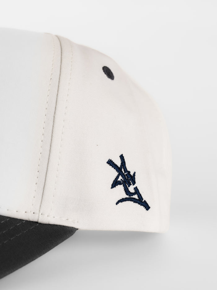 Georgia Southern Unisex | "Hail Southern" White Canvas Navy Bill Hat
