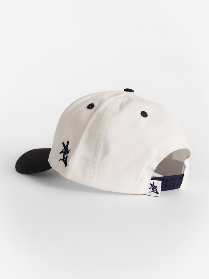 Georgia Southern Unisex | "Hail Southern" White Canvas Navy Bill Hat
